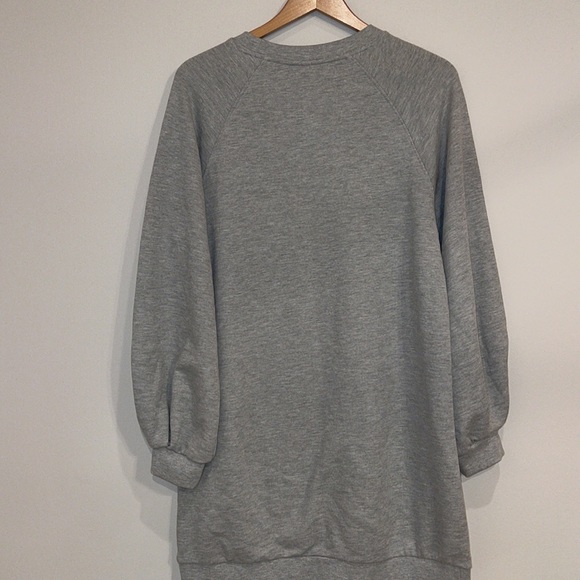 Topshop grey sweatshirt dress - Picture 5 of 7